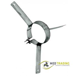 Rookkanaal RVS, Multifunctionele beugel, Ø150