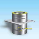 Rookkanaal RVS, topaansluiting, Ø100-150