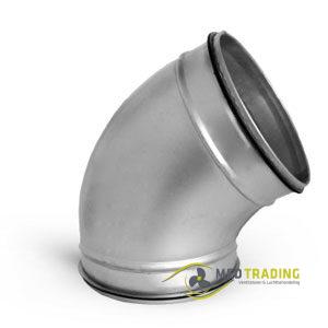 Gladdebocht, ø 100mm, 60°