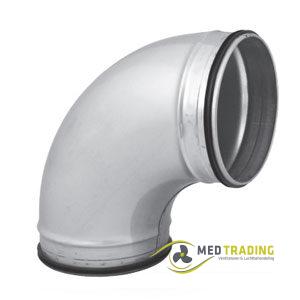 Gladdebocht, ø 100mm, 90°