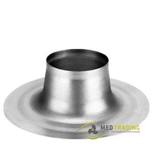 Plakplaat plat dak voor spiralobuis ø 100mm