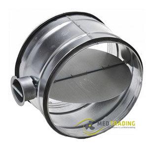 Afsluitende regelklep met Ćø 100mm