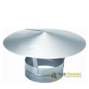 Regenkap zonder gaas met ø 100mm