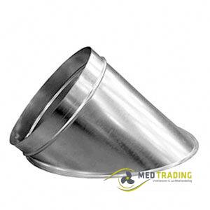 Vlak zadelstuk 45° met ø 100mm