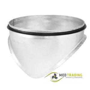 Zadelstuk 90° voor buis diamter 224 t/m 250mm aftakking 150mm