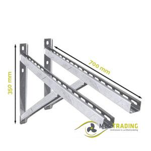 Wandsteun per stuk (inclusief dwarsbalk) lengte 700 mm